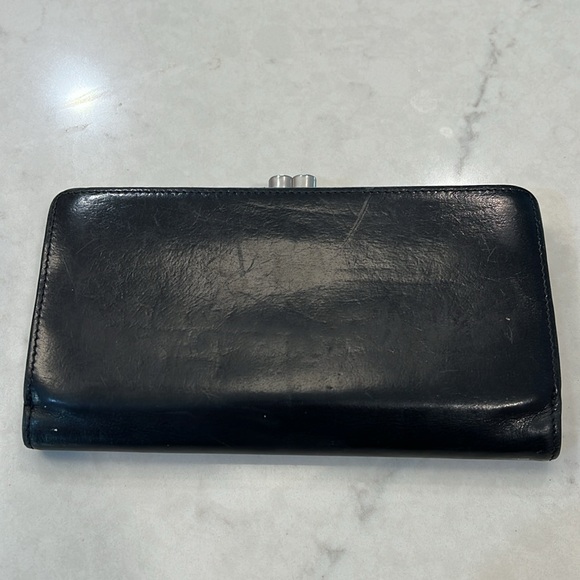 Coach Vintage Lexington leather kiss lock button-fold wallet clutch - Picture 4 of 9